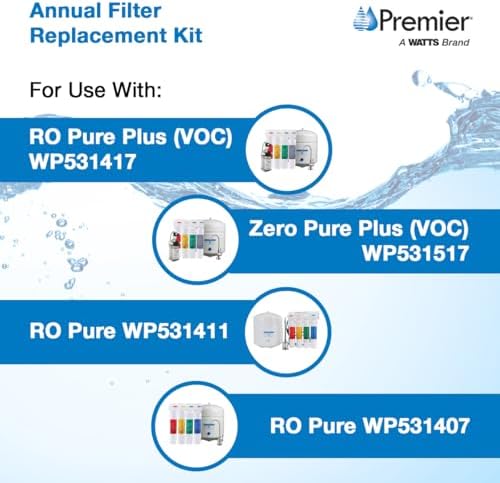 Watts Premier RO Pure Plus Annual VOC Filter Kit 5-Pack Push Button - Image 5
