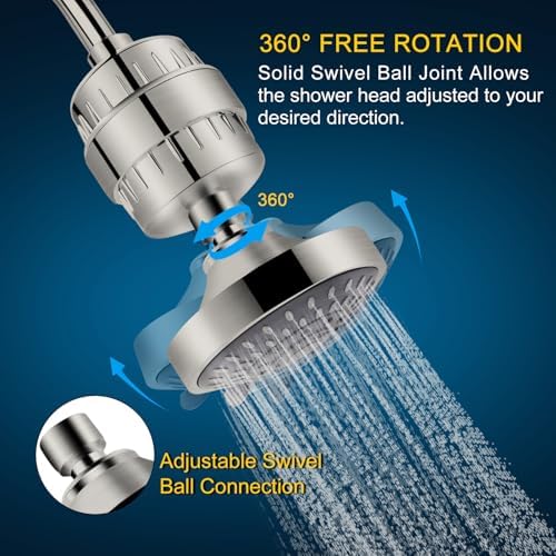 FEELSO Shower Head with Shower Filter, Filtered Shower Head for Hard Water - Image 6