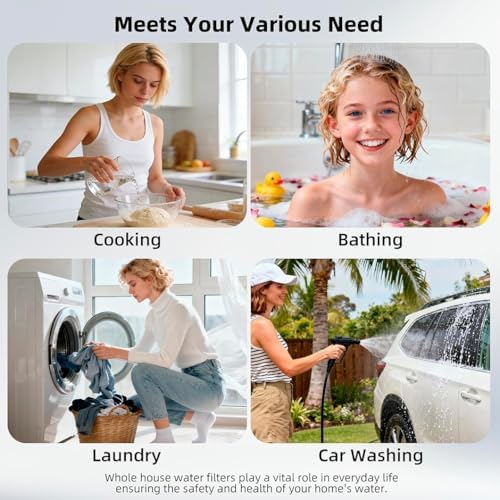 4-Pack PVDF Ultrafiltration Membrane Filter Replacement, 10 Inch Flat End 0.01 Micron Cartridge Whole House and Under Sink Water, Washable, Long Lifespan - Image 7
