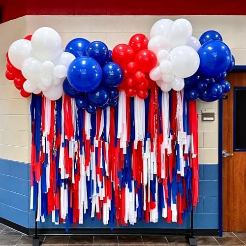 Red White and Blue Balloon Arch Kit,129Pcs Red and Blue Balloons - Image 3