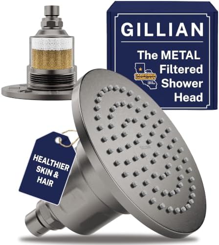 HammerHead Metal Filtered Shower Head High Pressure Removes Chlorine by HammerHeadShowers