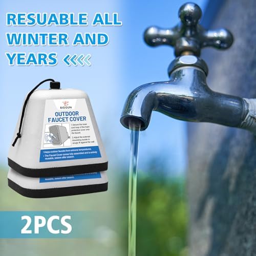 Outdoor Faucet Covers for Winter, Easy to Install Insulated Foam Protector - Image 7