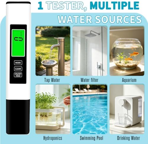 4-in-1 TDS Meter, Water Tester with TDS EC Temp(°C/°F) Readings - Image 4