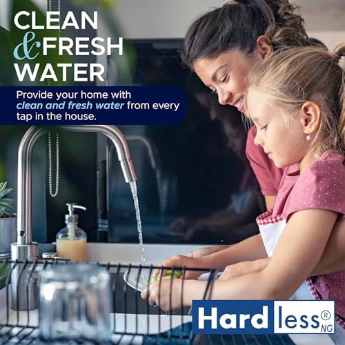 Hardless NG4 Whole House Water Filter - Salt-Free Softening Device - Reduces Limescale, Sediment & More - Compact, Easy to Install - Comes w/ 1" Inlet/Outlet- Filtration System for Hard Water - Image 5
