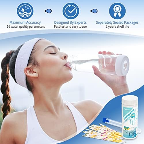 16 in 1 Water Test Kit with 125 Test Strips for Home Water Quality Testing - Image 3