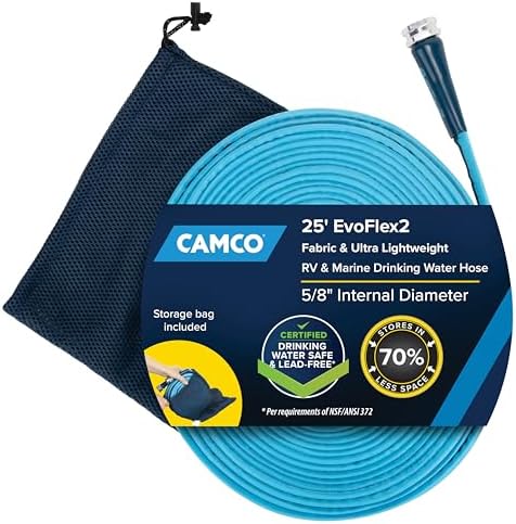 Camco EvoFlex2 25-ft RV Drinking Water Hose by Camco