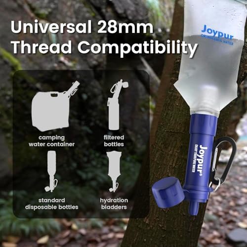 Portable Water Filter Straw, Essential Camping & Hiking Gear - Image 4