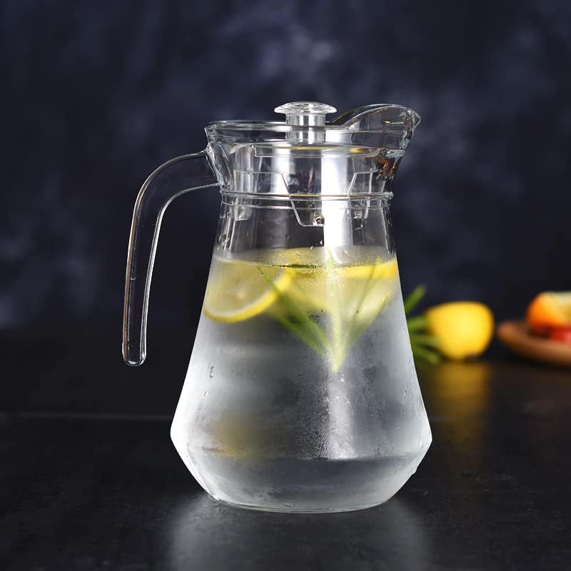 SOUJOY 2 Pack Plastic Pitcher, 68Oz Clear Iced Water Jug with Lid and Handle, Heat Resistant BPA-Free Tea Pitcher for Lemonade, Juice, Milk, Cold or Hot Beverage - Image 6