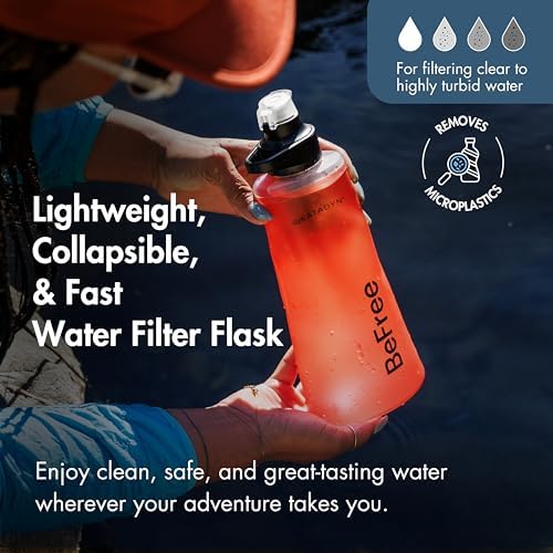 Katadyn BeFree 1L Lightweight Collapsible Water Filter Bottle for Outdoors - Image 2