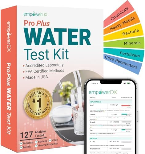 empowerDX Pro Plus Water Test | All Drinking Water | 125+ Parameters Tested Like Lead, Heavy Metals, Chemicals, Bacteria | At-Home Kit | EPA & NELAP Certified | Results in 5 Days by empowerDX