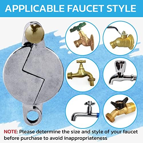 NUSET 4 x 2895-3 Water Faucet Lock - Water Spigot Lock for Garden Hose Bib Lock - Image 6