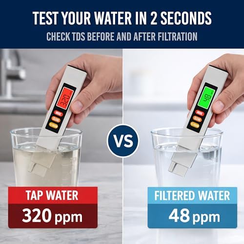 Digital Water Tester for Drinking Water - TDS Meter +/- 3% Readout Accuracy - Image 3