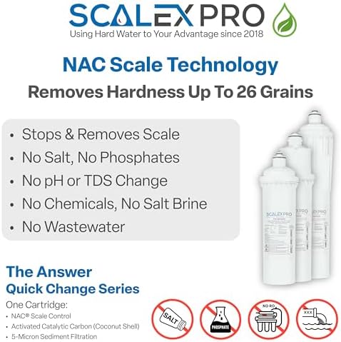 The Answer 10in Slim Line Drop-In Filter – Salt-Free Scale Prevention, Catalytic Carbon, Removes Chlorine & Chloramines, Fits Standard Slim Line Systems, Up to 10,000 Gal Capacity - Image 3