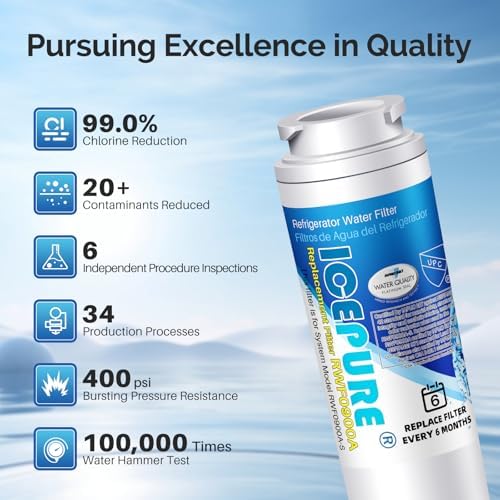 ICEPURE UKF8001 Replacement for Whirlpool Filter 4 EveryDrop EDR4RXD1 1Pack - Image 6