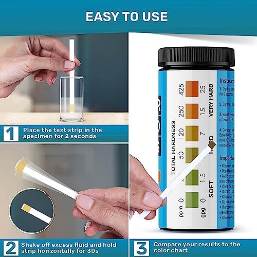 JNW Direct Water Hardness Test Strips for Home Water - 150 Strips Kit - Image 4