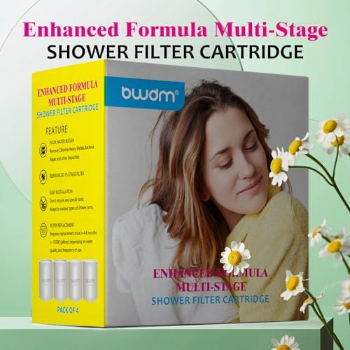 Enhanced Formula Multi-Stage Shower Filter replacement Cartridge Pack of 4 - Image 7