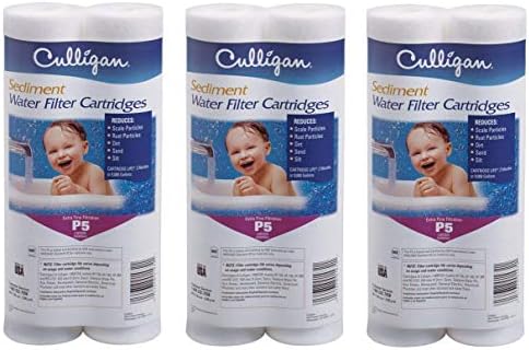 Culligan P5 Whole House Premium Water Filter, 8,000 Gallons, 3 Pack, Sold as 6 Filters by CulliganWater