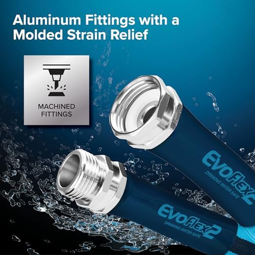 Camco EvoFlex2 50-ft Drinking Water Hose - RV Drinking Water Hose Reinforced with Fabric & Ultra Lightweight - Contains No_Lead, No_BPA & No_Phthalate - Abrasion Resistant (22579) (Pack of 3) - Image 6