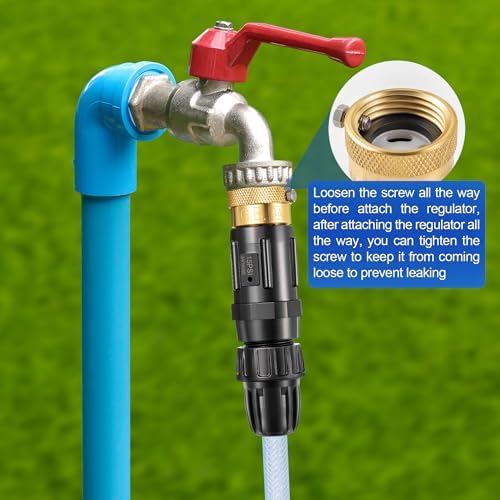 2 PC 15PSI Drip Irrigation Faucet Adapter Kit 1/2" Tubing to 3/4" Faucet - Image 3