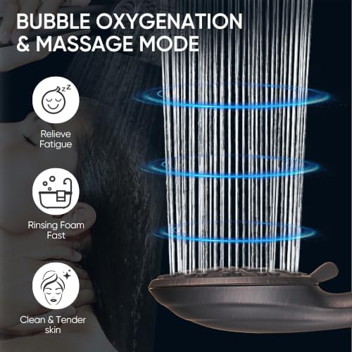 Cobbe 8-Setting Handheld Shower Head, Water-Saving Design, ORB - Image 5