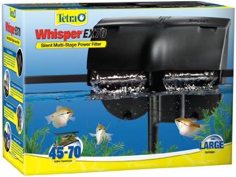 Tetra Whisper EX 70 Filter For 45 To 70 Gallon aquariums, Silent Multi-Stage Filtration by Tetra