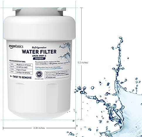 Amazon Basics Replacement Water Filter Cartridge Compatible with GE MWF Refrigerator, NSF Certified, 2-Pack - Image 4