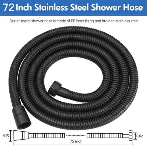 RUMOSE 70 inches Extra Long Shower Hose, Bronze - Image 6