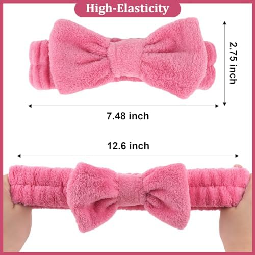 Ondder Spa Headbands Set for Women - 8 Pcs Terry Cloth Fuzzy Headbands for Skincare, Makeup Application, Face Washing and Hair Care - Image 6