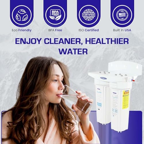 Crystal Quest Smart Under Sink Water Filter System | Smart + Carbon Block + Sediment Filter |Double| Filters 10,000 gallons - Image 6