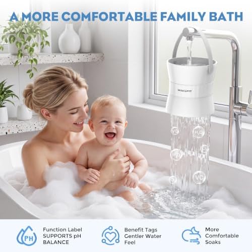 MakeFit Bathtub Faucet Filter, 8-Stage Bath Water Filter for Hard Water - Image 6