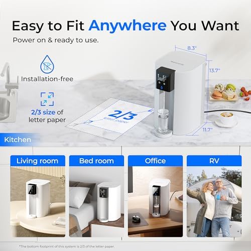 Waterdrop C1SL Mineral Reverse Osmosis System Countertop, Room-Temp Water - Image 5