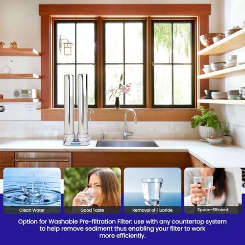 80,000 Gallon Countertop Water Filter System | Smart + Carbon Block + Sediment Filtration | Crystal Quest - Image 5
