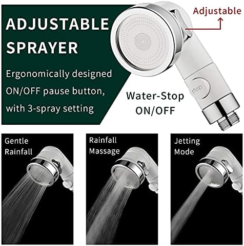 ZCONIEY Sink Faucet Sprayer Attachment, Shower Head Attaches To Tub Faucet, Dog Bathing Hose Shower Set for Laundry Bathroom Kitchen - Image 5