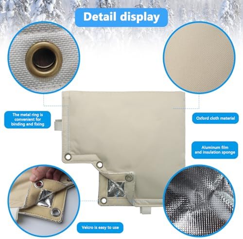Insulated Backflow Preventer Cover Winter Freeze Protection for Sprinkler Valve, Well Pump, and Irrigation System, 12”W x 13”H, Waterproof and UV-Resistant Pouch, Protects from Snow and Sun Exposure - Image 7