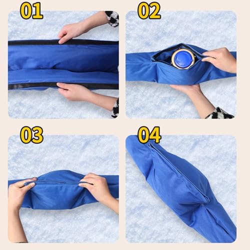 Water Meter Insulation Cover Freeze Protection Outdoor Backflow Preventer Insulation Cover,Freeze Protection,Pressure Vacuum Breaker Cover,dual side waterproof,pipe insulation - Image 6