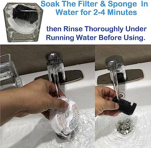12 Pack Cat Water Fountain Filters with Sponges for 67oz/2l Pet Fountain Replacement Filter Compatible with AONBOY,iPettie & Wonder Creature NEUCOMBBT - Image 6
