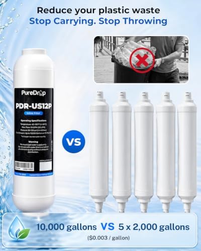 PureDrop PDR-US12P-PE Under Sink Water Filter System with PE Tubing - Image 7
