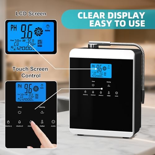Alkaline Water Ionizer Machine for Home, 11 Titanium Plates Alkaline Water Machine, pH 4-10.5 Acid Water Purifier, Water Filter Up to -600mV ORP | 10000 Liters Per Filter - Image 2