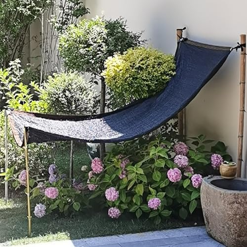 winemana 40% Black Shade Cloth 6.6 x 6.6 FT Durable Mesh Tarp with Grommets - Image 7