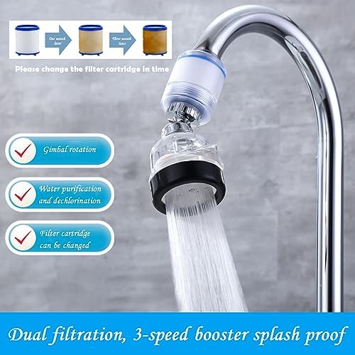 LiXiongBao Water Purification Unit - Chlorine Reduction, 360 Rotating Design, Adjustable Three Modes Materials, Convenient Replacement Packages - Image 5