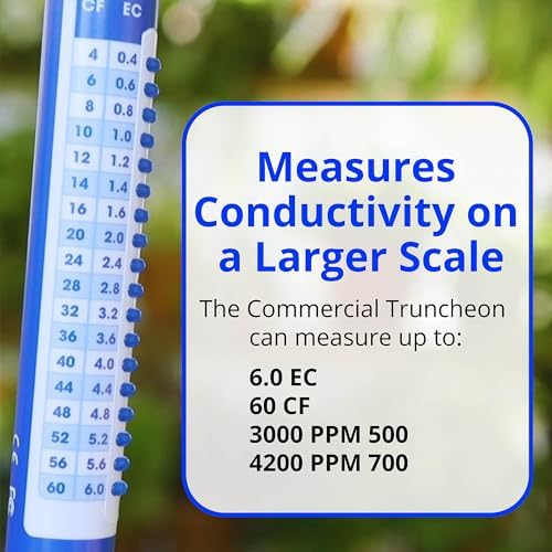 Bluelab TRUNCOMV2 Commercial Truncheon Nutrient Meter with Increased Measurement Range, Digital Conductivity (TDS, EC, ppm 500, ppm 700, CF) Tester in Water, Tool for Hydroponic System and Plant Grow - Image 4