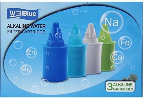 WellBlue Alkaline Water Replacement Filters (White) - 3 Pack by EHM