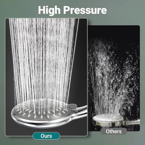 KOSNEW® High Pressure Handheld Shower Head with 5 Spray Modes - Image 2