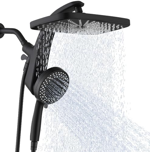 Rain Shower Head with Handheld Showerhead, Black 1.75GPM 460311 by BOZYBO-BornforQualityLife