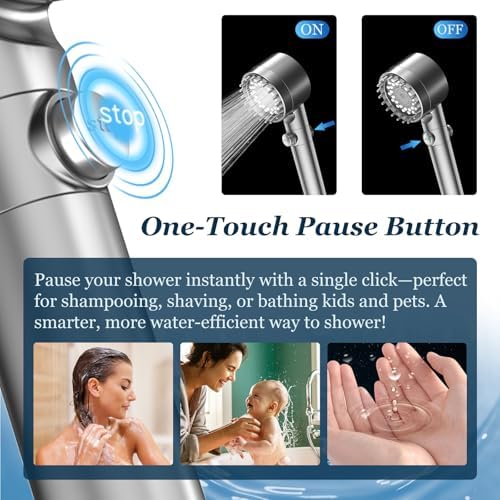 FEELSO Filtered Shower Head with Handheld, High Pressure Shower Filter Head - Image 5