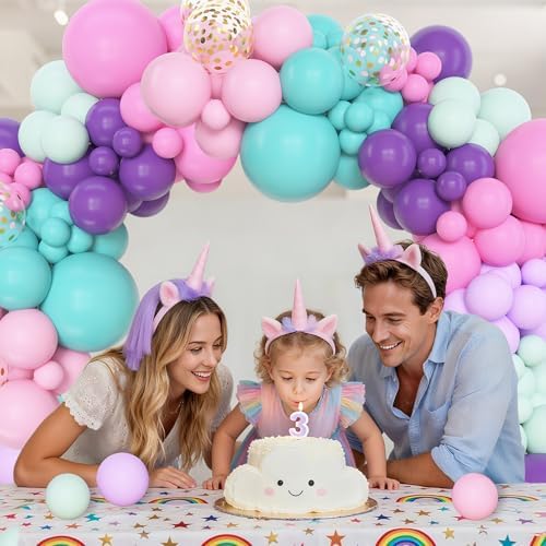 Amandir 153 Pcs Pink Purple Balloons Arch Garland Kit Different Sizes - Image 5
