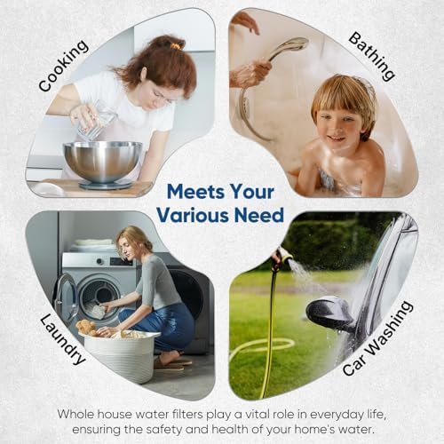 PUREPLUS 10"x4.5" Whole House Water Filter Combo, Grooved Sediment & KDF - Image 7