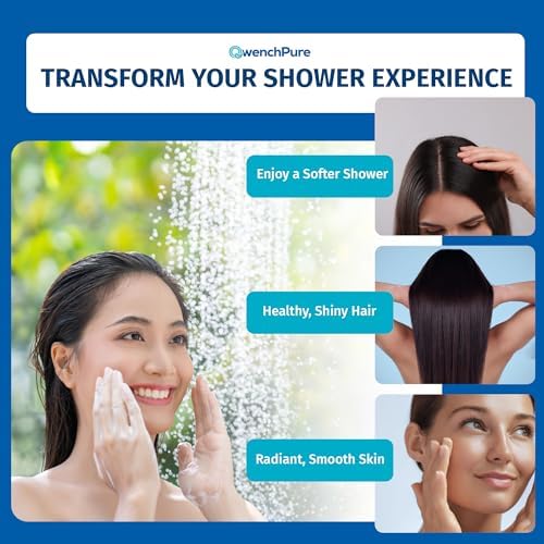 QwenchPure Shower Filter 100% KDF-55 Chlorine Removal Softens Hard Water - Image 4