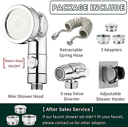 ZCONIEY Sink Faucet Sprayer Attachment Hair Pet Rinser Showerhead with Stop Water-saving Function - Image 5