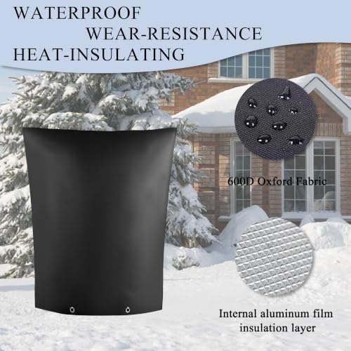 16"Wx20"H Backflow Preventer Insulation Cover, Sprinkler Covers for Outside - Image 3